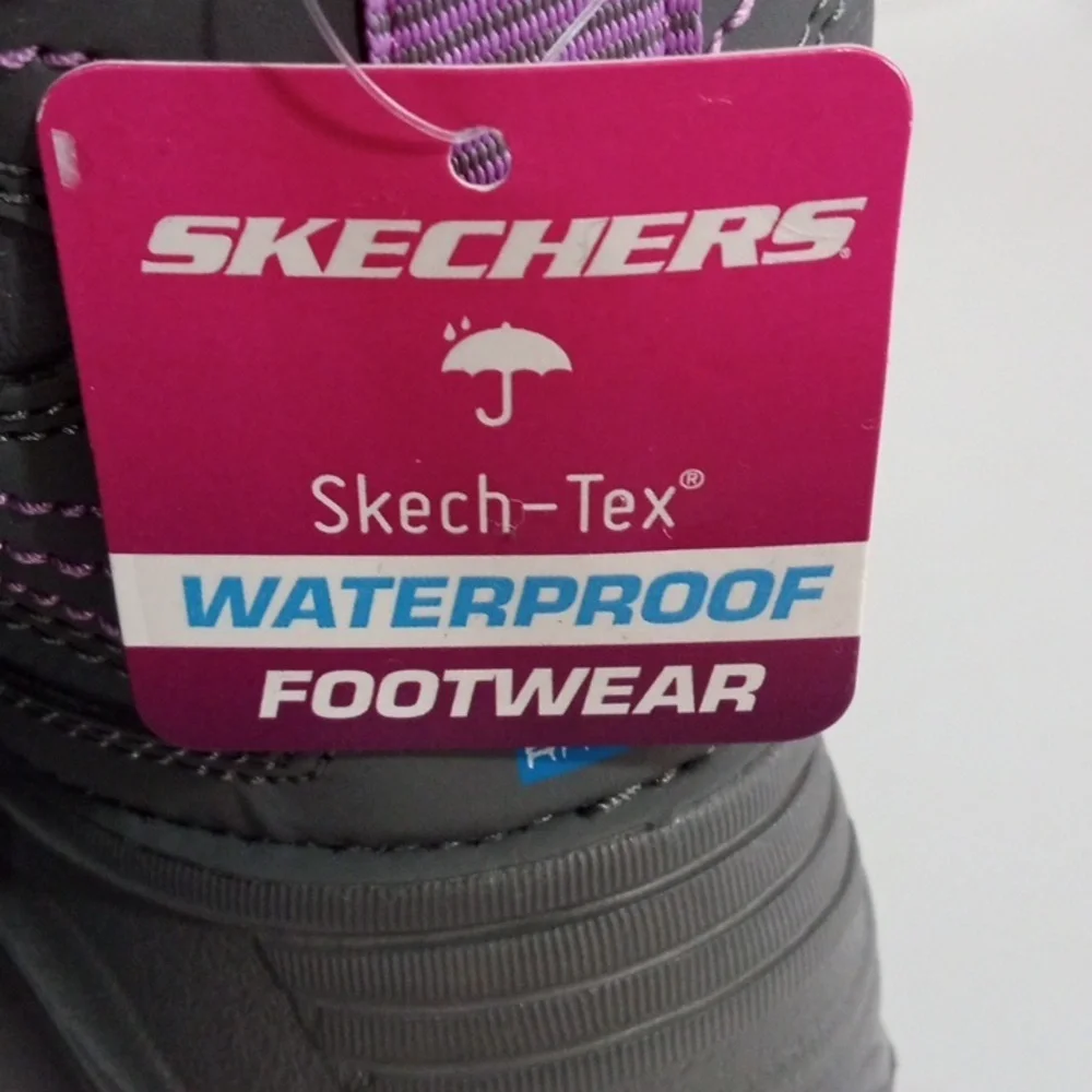 SKECHERS KIDS COLD RATED 29°C WATERPROOF INSULATED RAIN SNOW BOOTS SIZE 8 NWT